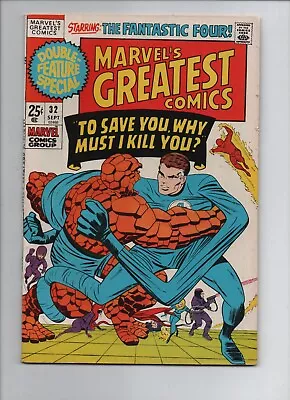 Buy Marvel's Greatest Comics No.32 Vf 1971 Stan Lee Story Marvel *sharp* Kirby Art • 13.78£