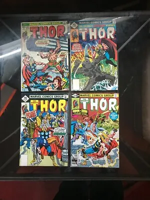 Buy Marvel Comics Mighty Thor Lot #221,265,274,291 (Bronze Age) • 16.09£