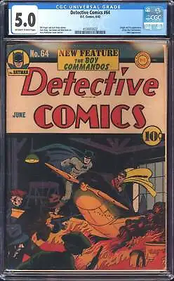 Buy Detective Comics 64 CGC 5.0 • 4,423.53£