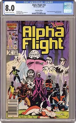 Buy Alpha Flight #33D CGC 8.0 Newsstand 1986 4286275008 1st App. Lady Deathstrike • 32.66£