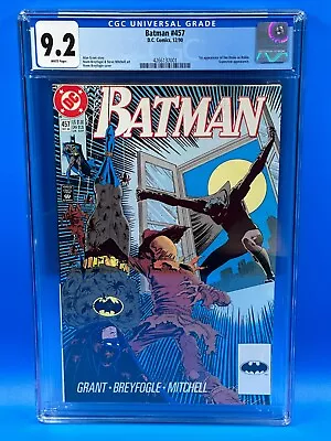 Buy Batman #457 - DC - CGC 9.2 White Pages - 1st Tim Drake As Robin • 48.03£