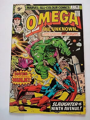 Buy Omega The Unknown #2 - Marvel 1976 - Pence - Hulk Cvr App • 5.09£
