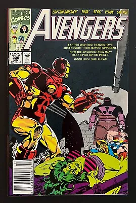Buy AVENGERS #326 1990 Newsstand 1st RAGE Appearance Marvel Comics • 7.09£