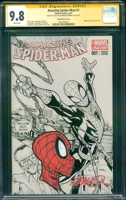 Buy Amazing Spider Man 1 CGC SS 9.8 Ramos Original Art Sketch Spider Verse 6/14 • 316.11£