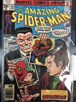 Buy Amazing Spider-Man 169 June 1977 Great Condition! Spider-Man Marvel Comics Group • 8.16£