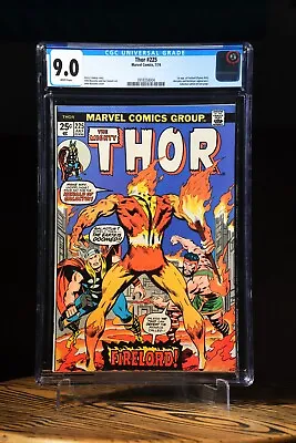 Buy THE MIGHTY THOR #225 CGC 9.0 July 1974 First Appearance Firelord Nova Galactus • 297.37£
