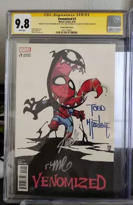 Buy Venomized #1 Young Variant Cover Cgc 9.8 Ss Signed Todd Mcfarlane Stan Lee Young • 1,599.04£