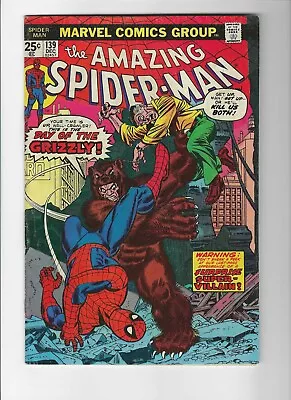 Buy Amazing Spider-Man #139 1st Appearance Of Grizzly 1963 Series Marvel • 22.77£