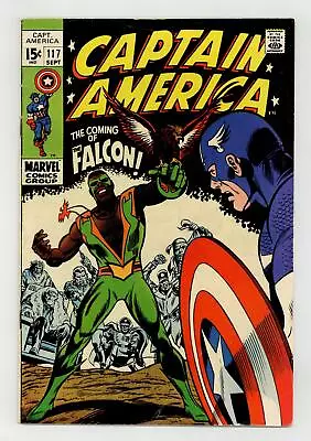 Buy Captain America #117 VG+ 4.5 1969 1st App. And Origin Falcon • 158.78£