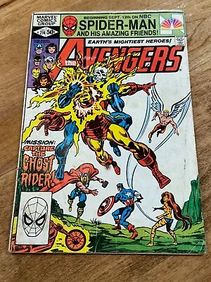 Buy Marvel Avengers  (1981) #214 VG Ghost Rider Angel • 3.15£