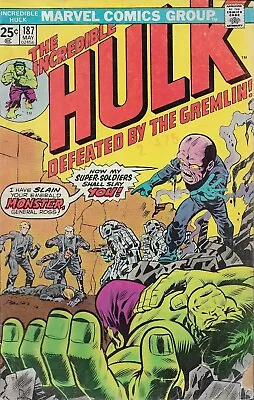 Buy The Incredible Hulk #187, May 1975 • 7.91£