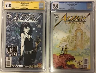 Buy 2x CGC 9.8 ACTION COMICS 894 Cvr A SIGNED FINCH & 1:10 Russel VARIANT 1st DEATH • 635.47£