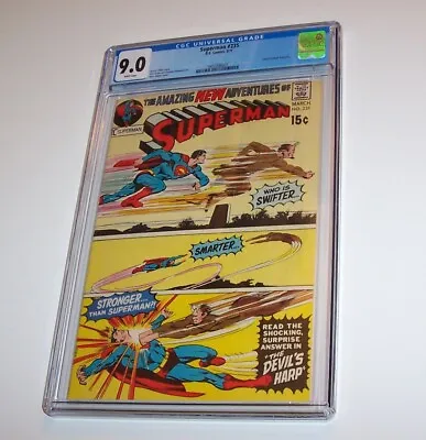 Buy Superman #235 - DC 1971 Bronze Age Issue - CGC VF/NM 9.0 - Neal Adams Cover • 132.58£