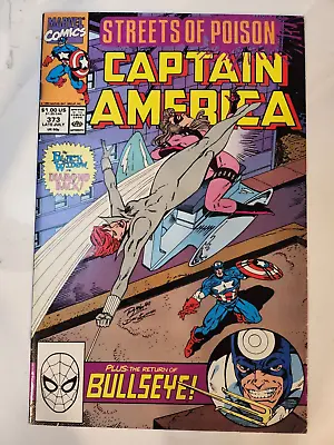 Buy Captain America #373 (1990 MARVEL COMICS) RETURN OF BULLSEYE!! • 1.46£