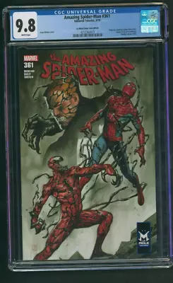 Buy Amazing Spider-Man #361 CGC 9.8 La Mole Mexico Molina Variant • 64.95£
