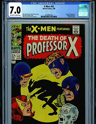 Buy Uncanny X-Men #42 CGC 7.0 1968 Marvel  Amricons K32 • 165.57£