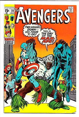 Buy AVENGERS #78, 1970, 1st App Taku, Black Panther Advisor, Ultron, 7.0 FN/VF • 33.74£