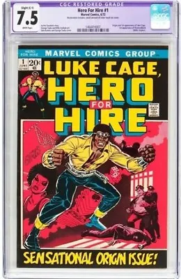 Buy Luke Cage Hero For Hire 1 Cgc 7.5 • 435£