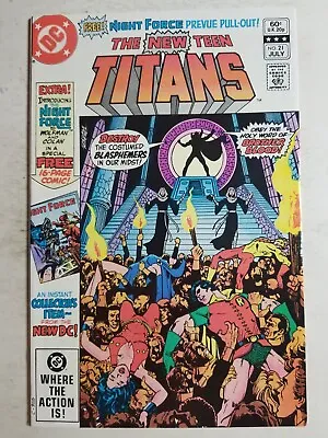 Buy Nee Teen Titans (1980) #21 - Very Fine/Near Mint - Night Force Preview  • 9.53£