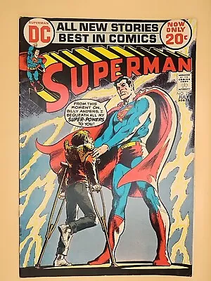 Buy Superman 254 DC 1972 Billy Anders Crutches Cover. • 17.52£