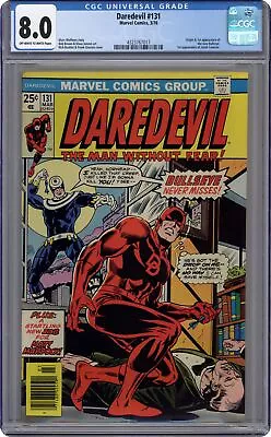 Buy Daredevil #131 CGC 8.0 1976 4323767017 1st App. New Bullseye • 322.26£