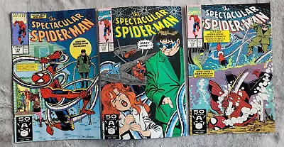 Buy 3x Spectacular Spiderman #173, 174 & 175 From 1990 Original Marvel Comics • 3£