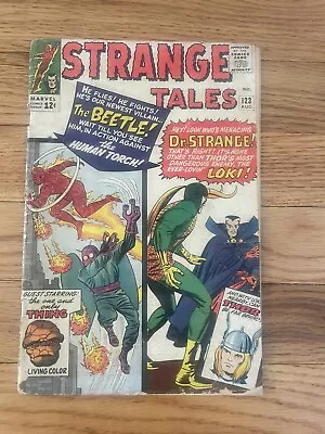 Buy #123 STRANGE TALES Marvel Comics 1964 1st Beetle Dr Strange/Loki Thor Key Issue • 14.47£