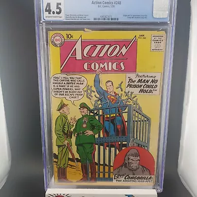 Buy Action Comics #248 CGC 4.5 1959 #4365823015 • 185.79£