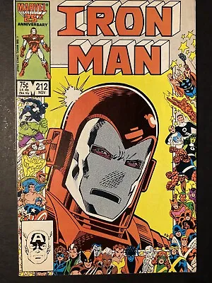 Buy Iron Man #212 -  NM Nice! 25th Anniversary Cover, Direct Marvel Comics 1986 • 16.08£