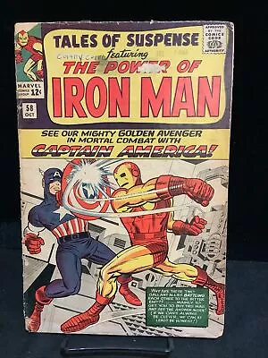 Buy TALES OF SUSPENSE #58 (Capt America Vs Iron Man, 2nd Kraven) - HOT KEY! • 67.01£