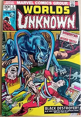 Buy Worlds Unknown #5 - VG/FN (5.0) - Marvel 1974 - 20 Cents Copy - Adkins Art • 7.99£