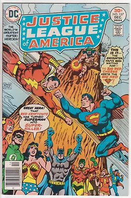 Buy Justice League Of America #137, DC Comics 1976 FN 6.0 Superman Vs Shazam! • 24.11£