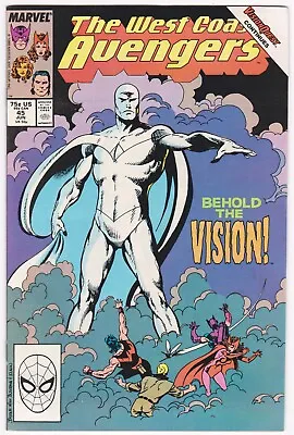 Buy West Coast Avengers 45 From 1989 1st White Vision • 37.50£