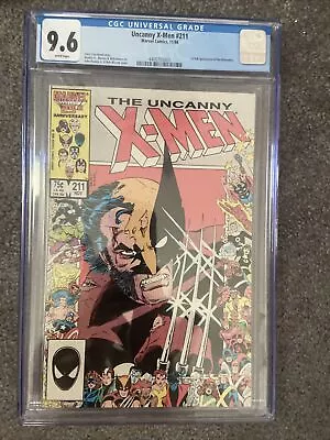 Buy Uncanny X-Men #211  CGC 9.6  NM+  White Pages 1st Full App. Of The Marauders • 39.41£