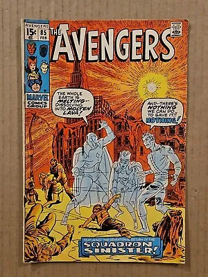 Buy Avengers #85 1st Appearance Squadron Supreme Marvel 1971 VG/FN • 40.17£