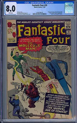 Buy Cgc 8.0 Fantastic Four #20 White Pages 1st Appearance Of The Molecule Man  • 1,367.84£