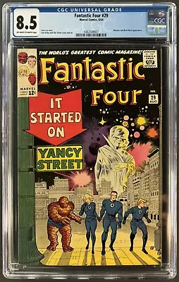 Buy Fantastic Four #29 Cgc 8.5 Ow-w Marvel Comics August 1964 Watcher - New Cgc Case • 471.71£
