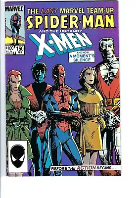 Buy Marvel Team Up #150 1985  Spider-Man Uncanny X-Men  Marvel Comics, Last Issue VF • 6.99£