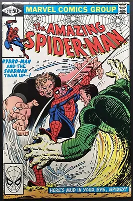 Buy Amazing Spider-Man 217 Sandman Hydro Man High Grade Marvel Comics Original USA • 60.28£
