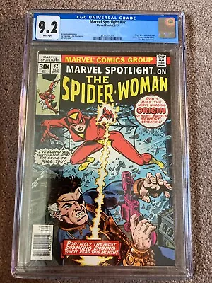 Buy Marvel Spotlight #32 1st App Of Spider-Woman CGC 9.2 White Pages  • 250£