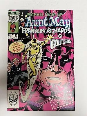Buy Marvel Team-Up - Issue # 137  - Aunt May And Franklin RIchards - 1984. • 5.20£