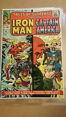 Buy Tales Of Suspense 66 Fine+ 1965 Iron Man Captain America • 160.86£