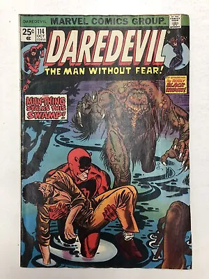 Buy Daredevil #114 FN- 1st App DEATH-STALKER Man-Thing Black Widow 1974 Marvel Comic • 16.05£