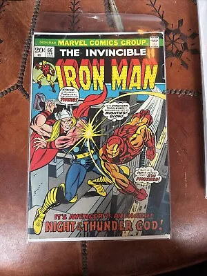 Buy IRON MAN #66 VG/FN 1974 Classic Cover Thor Vs Iron Man Key Issue • 17.42£