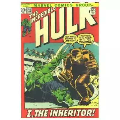 Buy Incredible Hulk (1968 Series) #149 In Fine Minus Condition. Marvel Comics [w* • 11.82£