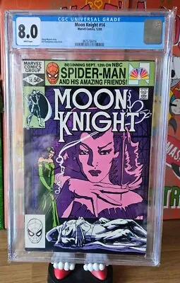 Buy Moon Knight #14 - Bronze Age Marvel Key (1981) - 1st App Stained Glass Scarlet • 35£