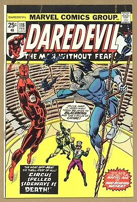 Buy Daredevil 118 (VF) 1st App Blackwing! Gerry Conway, Don Heck 1975 Marvel X171 • 26.77£