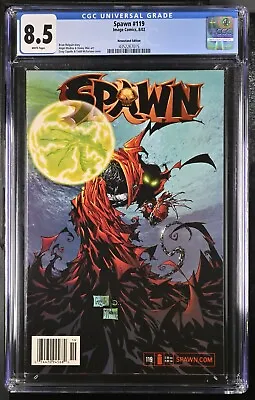 Buy 2002 Image Spawn #119 First Cameo Gunslinger *scarce* Newsstand Variant Cgc 8.5 • 316.24£