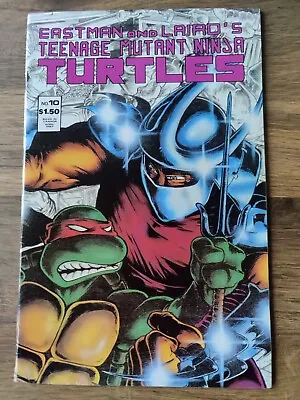 Buy Teenage Mutant Ninja Turtles #10 (Mirage, 1987)  VFN 8.0 Shredder Appearance  • 50£
