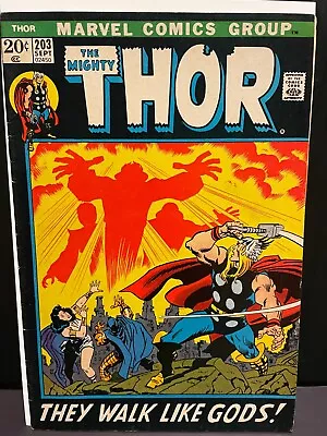 Buy Mighty Thor #203 MARVEL 1972 KEY 1st Young Gods Gerry Conway VG+  • 7.94£